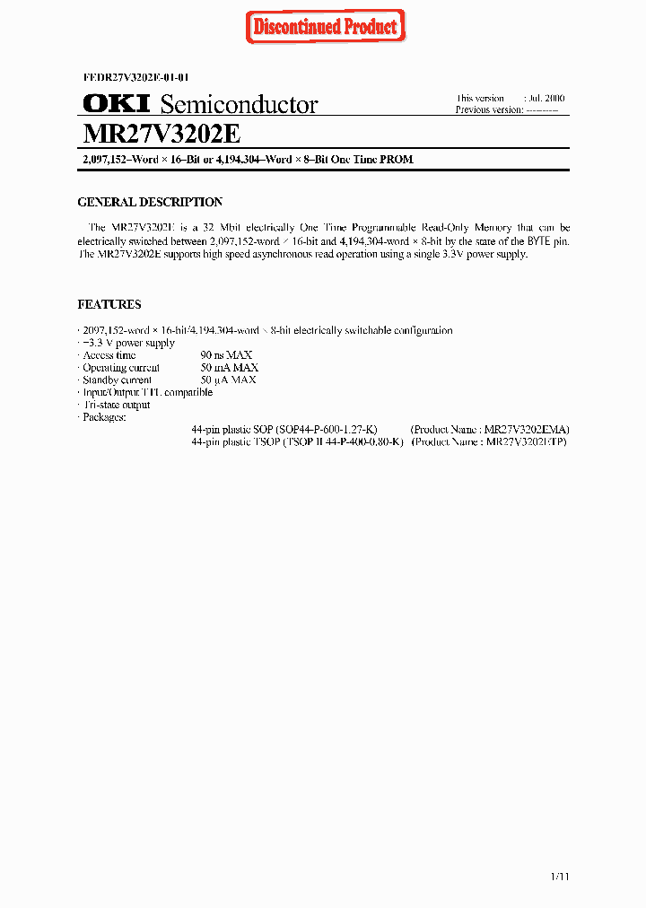 OKIELECTRICINDUSTRYCOLTD-MR27V3202ETP_6865415.PDF Datasheet