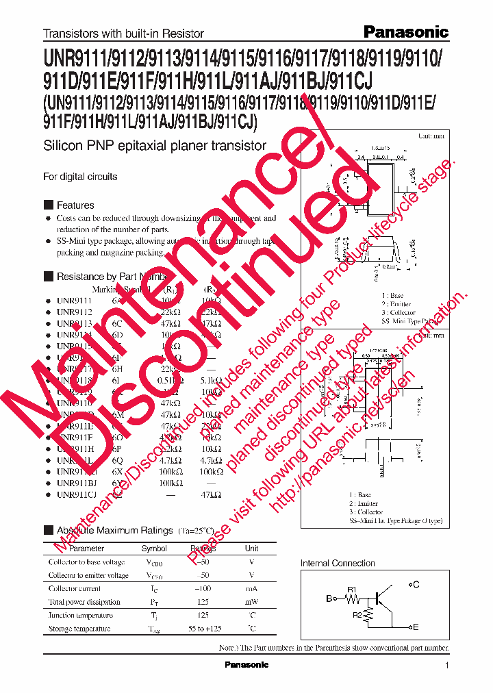 UNR911D_6866555.PDF Datasheet