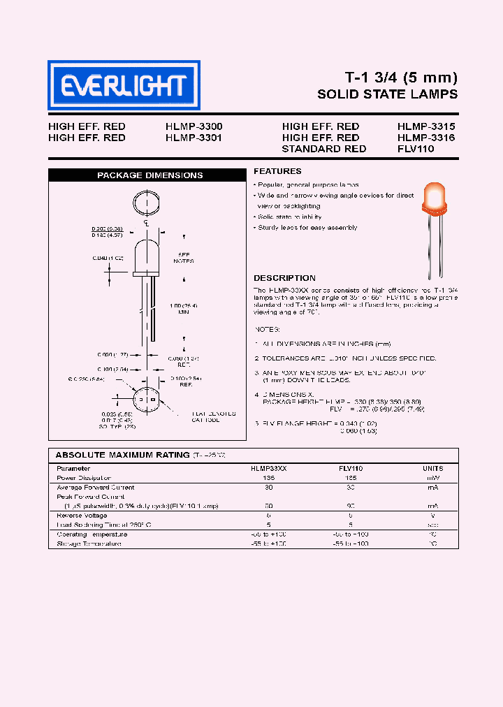 HLMP-3300_6870910.PDF Datasheet