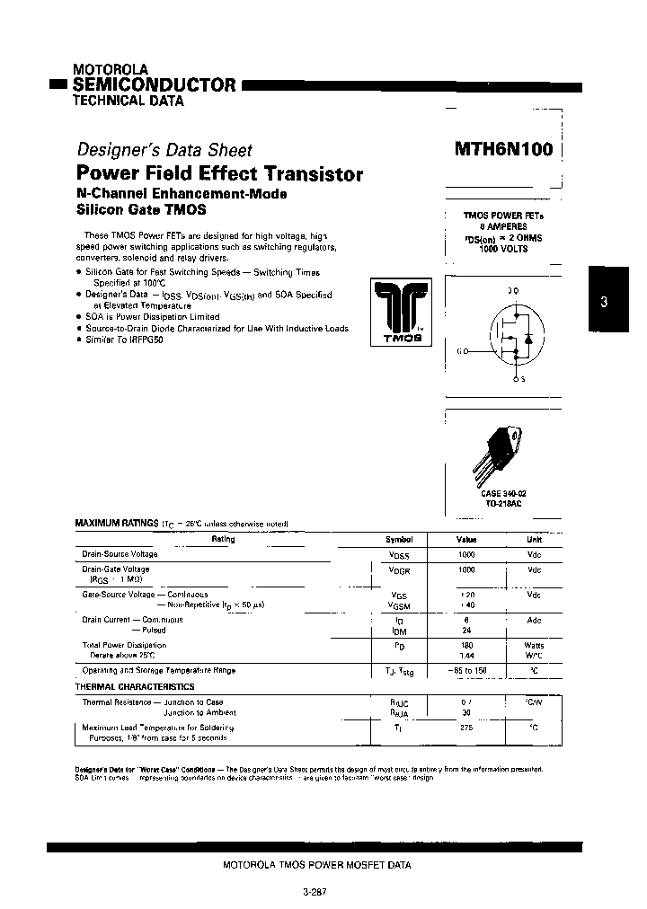 MTH6N100_6872547.PDF Datasheet