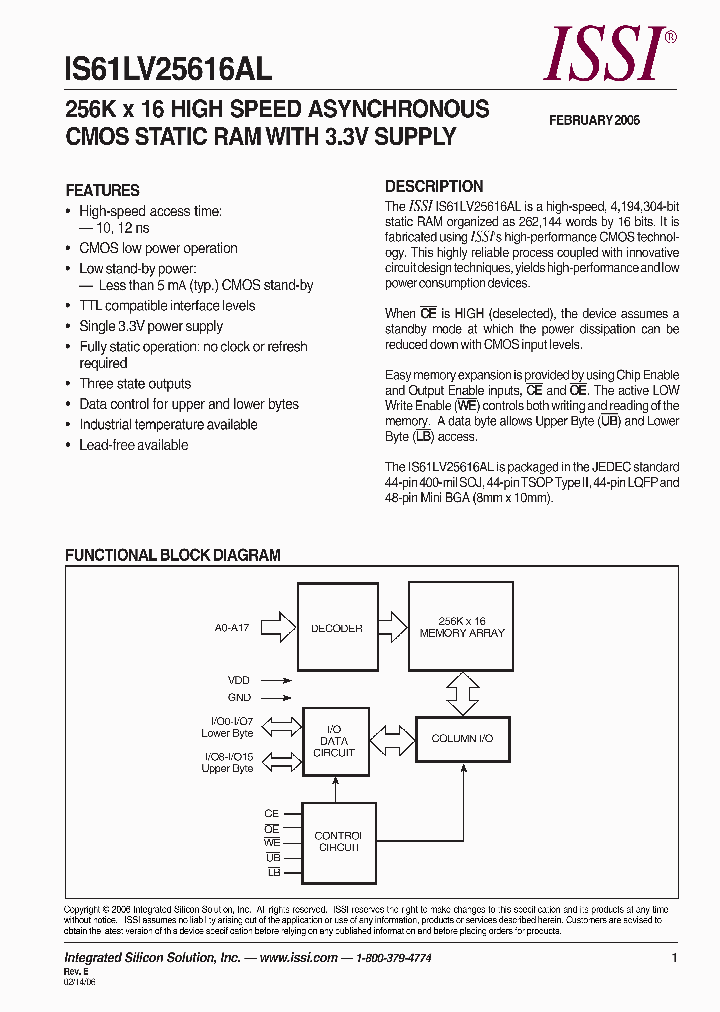 IS61LV25616AL-10TL_6866150.PDF Datasheet