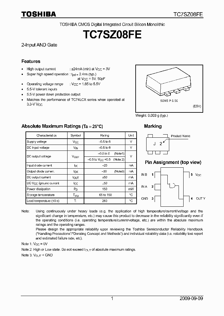 TC7SZ08FE_6953182.PDF Datasheet