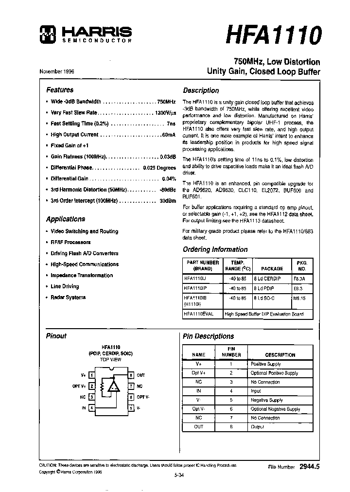 HFA1110IJ_6874490.PDF Datasheet