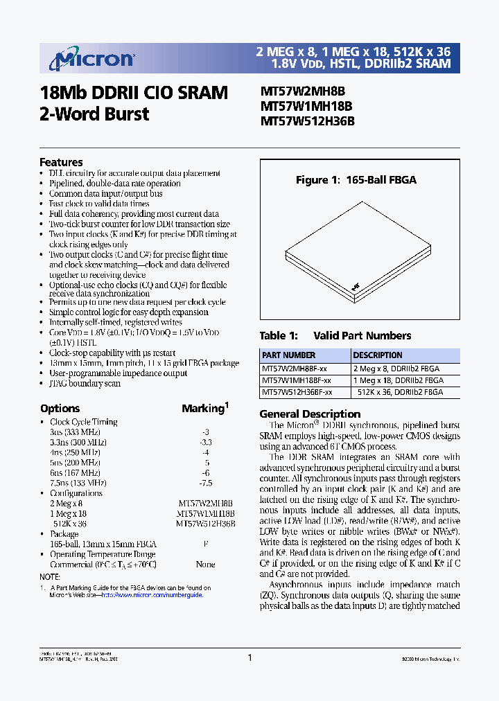 MT57W1MH18BF-5_6874390.PDF Datasheet