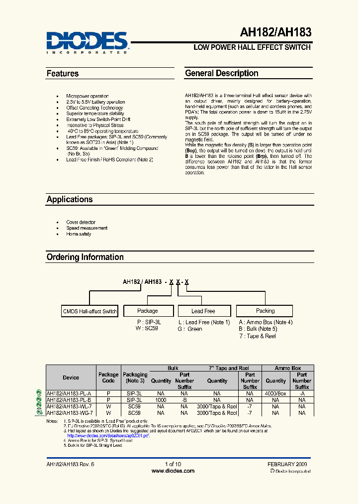 DIODESINC-AH182AH183-PL-B_6873979.PDF Datasheet