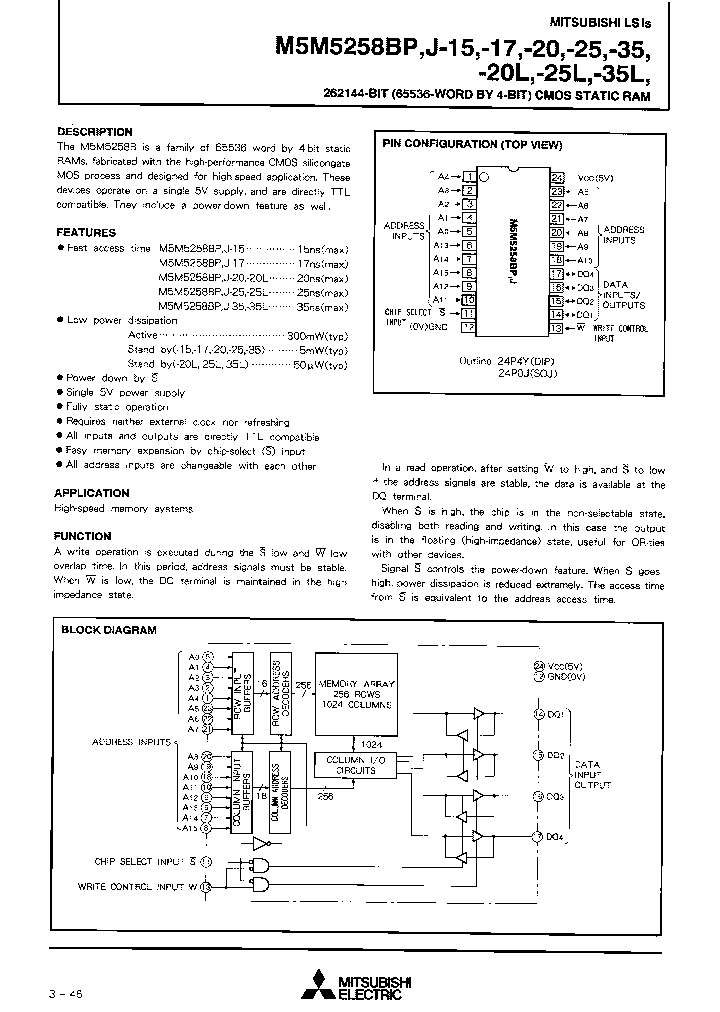 M5M5258BJ-35LT_6877872.PDF Datasheet