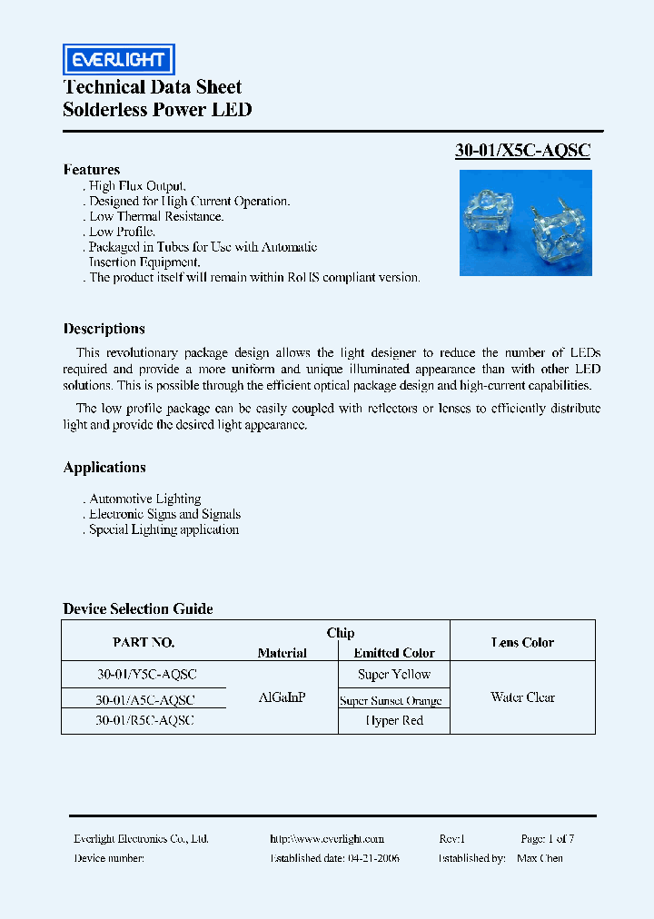 30-01A5C-AQSC_6880659.PDF Datasheet