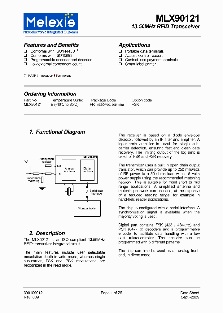 MLX90121EFRFSK_6881509.PDF Datasheet