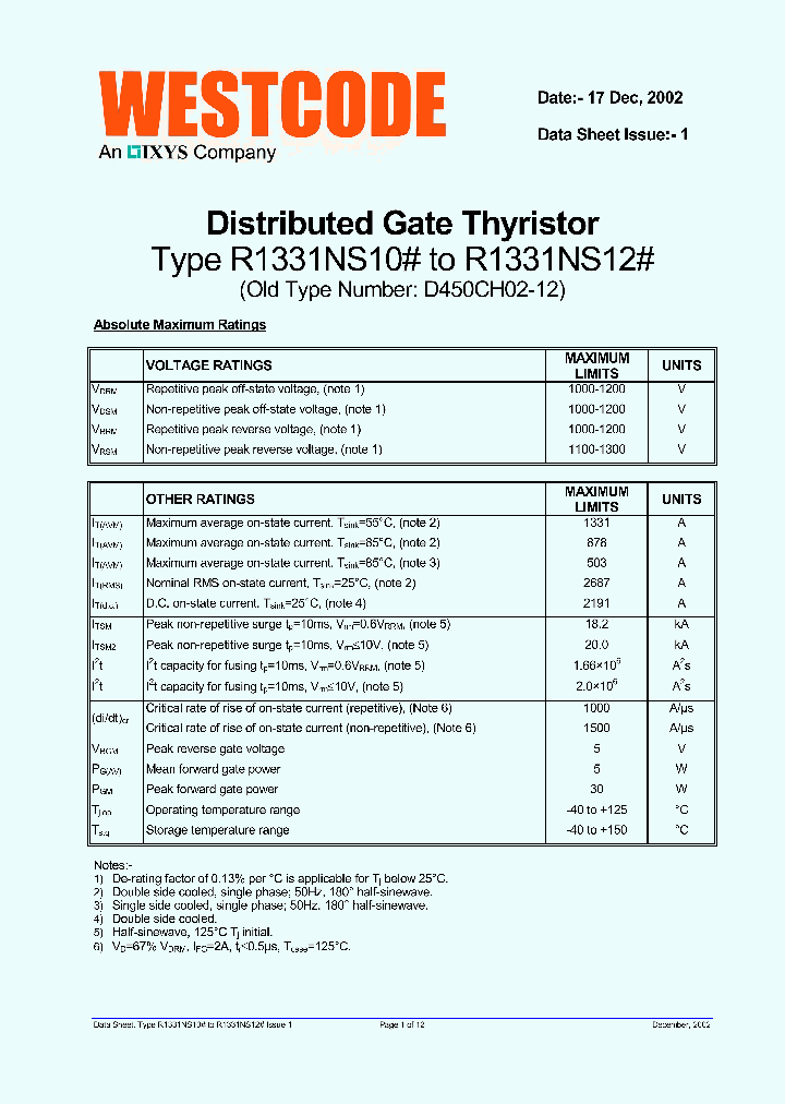 WESTCODESEMICONDUCTORSLTD-R1331NS12A_6878519.PDF Datasheet