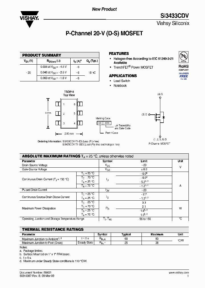 SI3433CDV-T1-GE3_6874672.PDF Datasheet