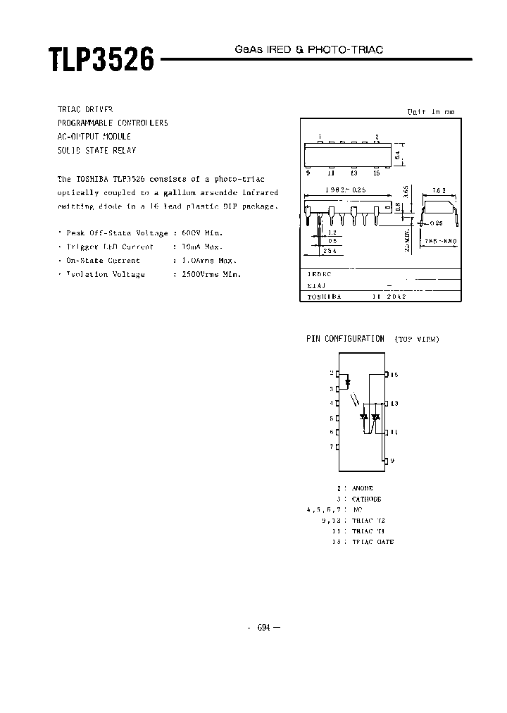 TLP3526LF4_6880186.PDF Datasheet