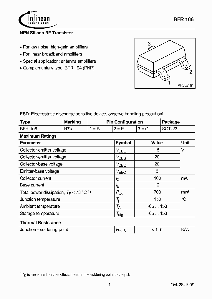 SIEMENSAG-BFR106_6882195.PDF Datasheet