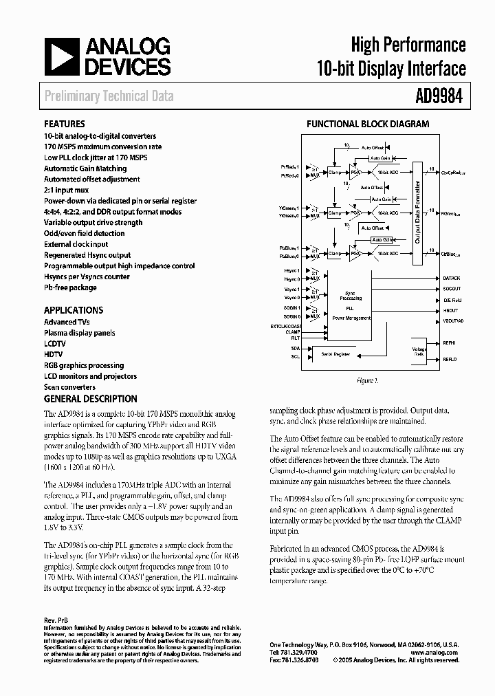 AD9984KSTZ-140_6882718.PDF Datasheet