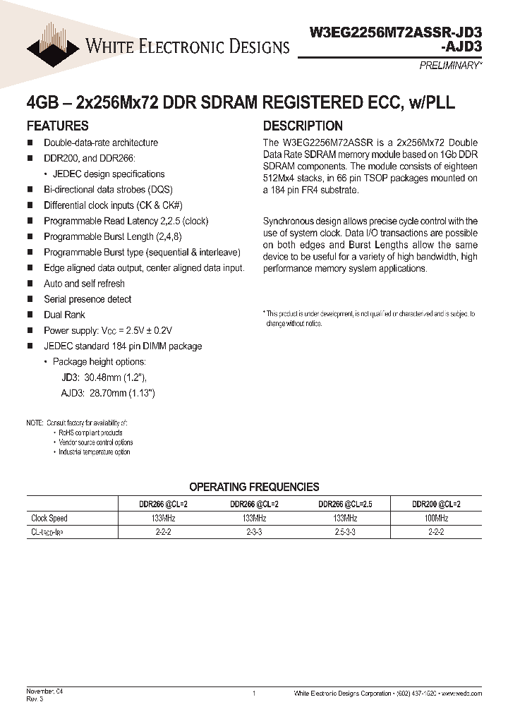 W3EG2256M72ASSR202AJD3MG_6883128.PDF Datasheet