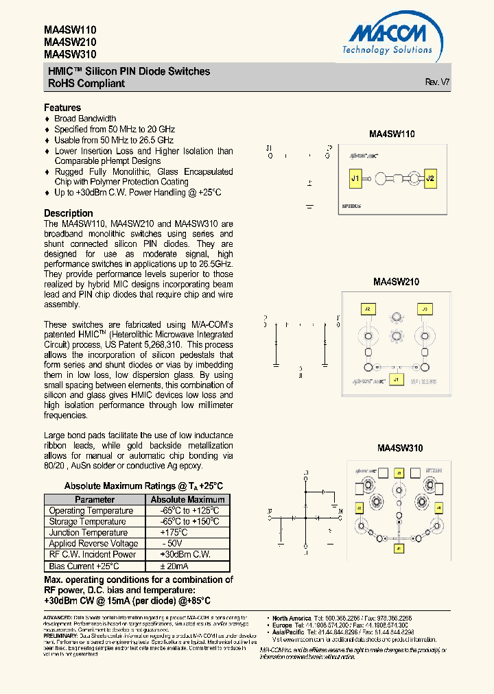 MA4SW310_6882767.PDF Datasheet