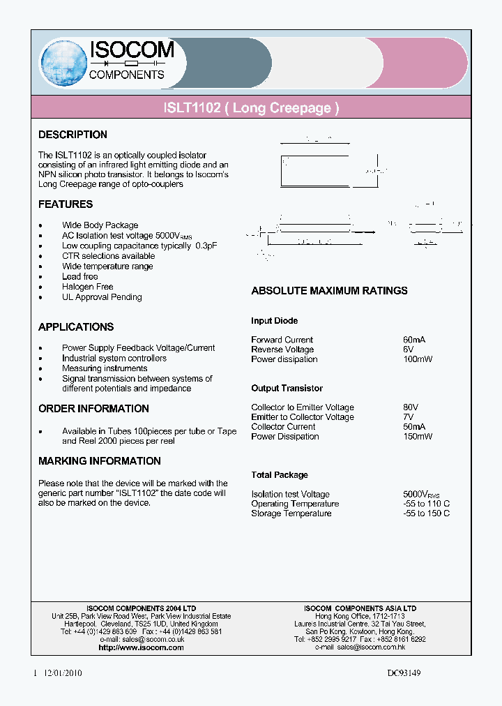 ISOCOMCOMPONENTSLTD-ISLT1102_6883973.PDF Datasheet