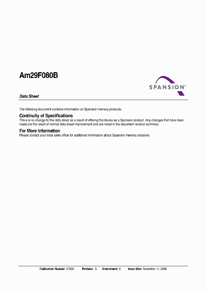 SPANSIONLLC-AM29F080B-55EF_6884657.PDF Datasheet