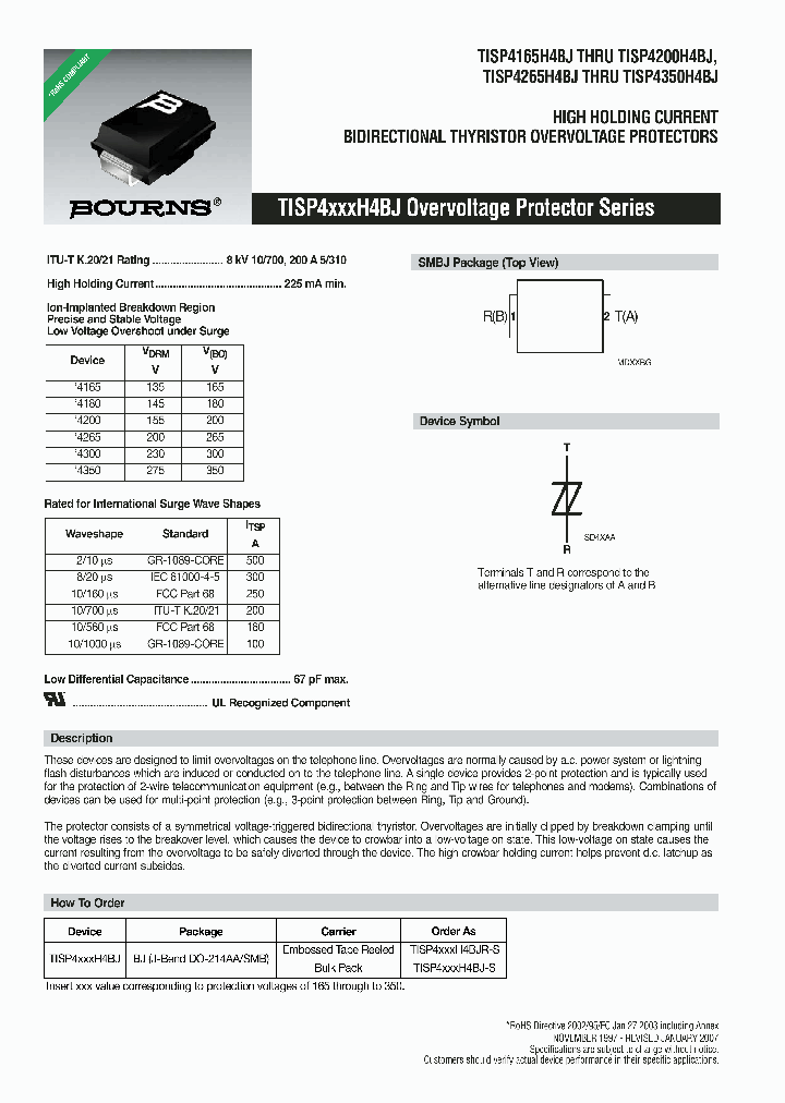 TISP4200H4BJ-S_6887205.PDF Datasheet
