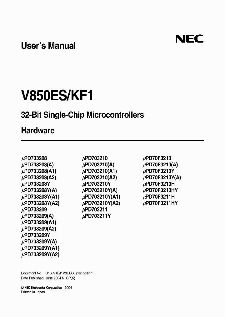 UPD703210GCA2-XXX-8BT_6888066.PDF Datasheet