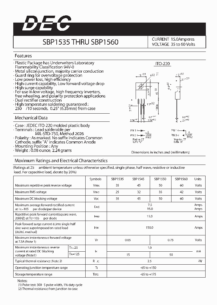 DAESANELECTRONICSCORPORATION-SBP1560_6889563.PDF Datasheet