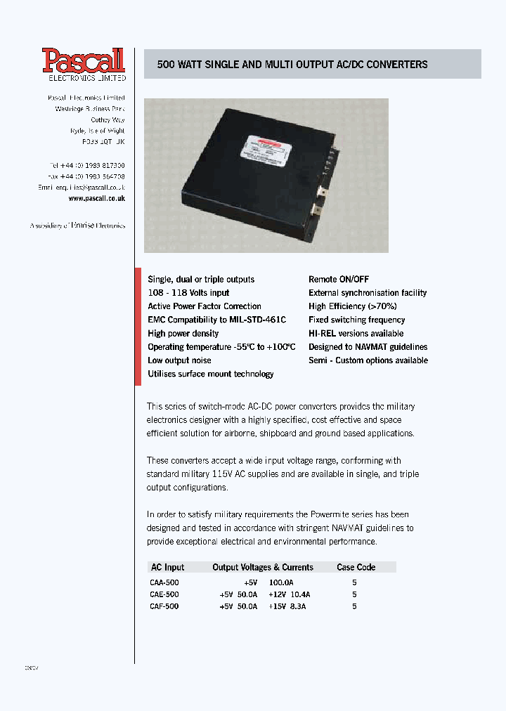 CAF-500_6890915.PDF Datasheet