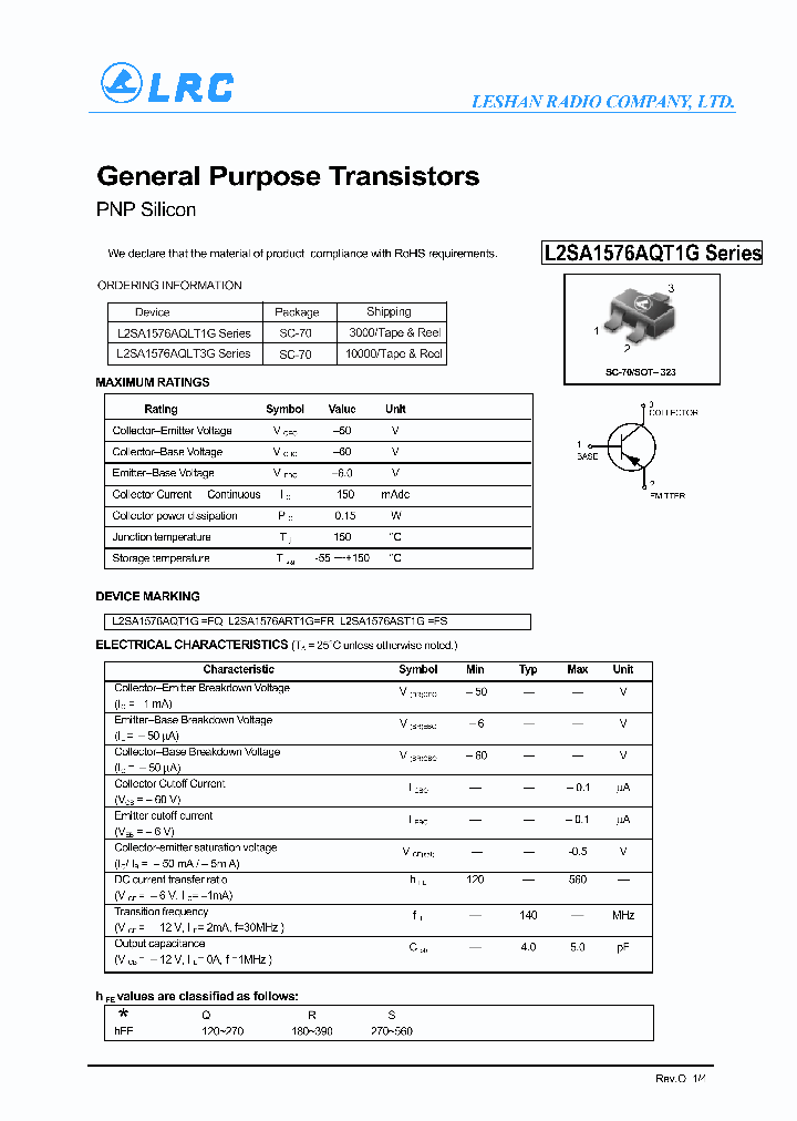 L2SA1576ART1G_6954770.PDF Datasheet