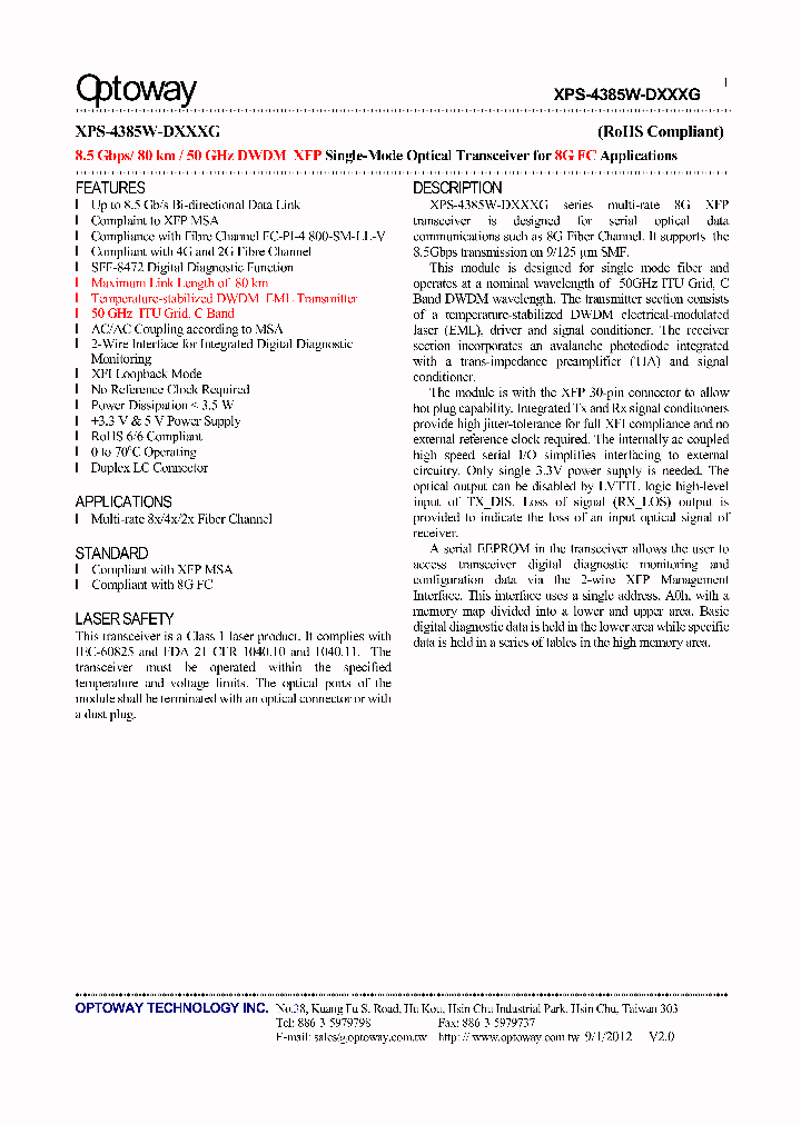 XPS-4385W-D285G_6954808.PDF Datasheet