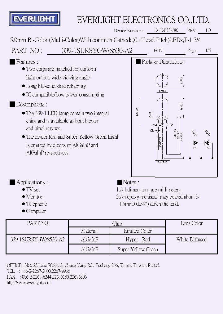 339-1SURSYGW-S530-A2_6954825.PDF Datasheet