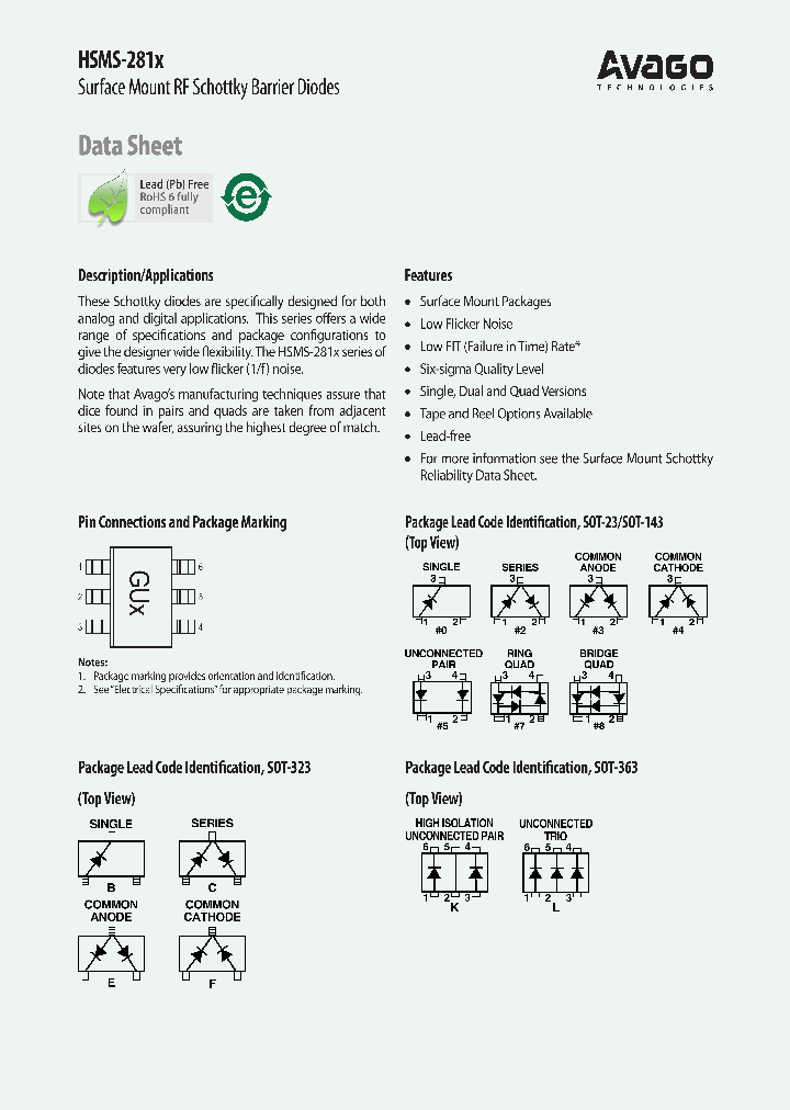 HSMS-2818-TR1G_6890532.PDF Datasheet