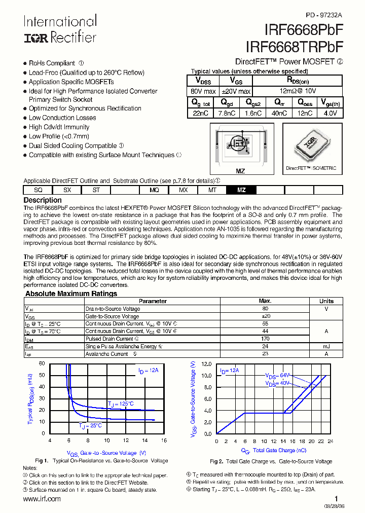 IRF6668PBF_6892305.PDF Datasheet