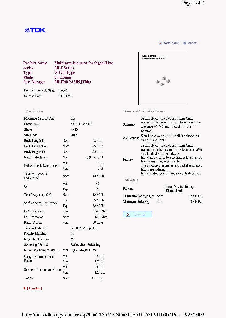 MLF2012A3R9JT000_6891758.PDF Datasheet