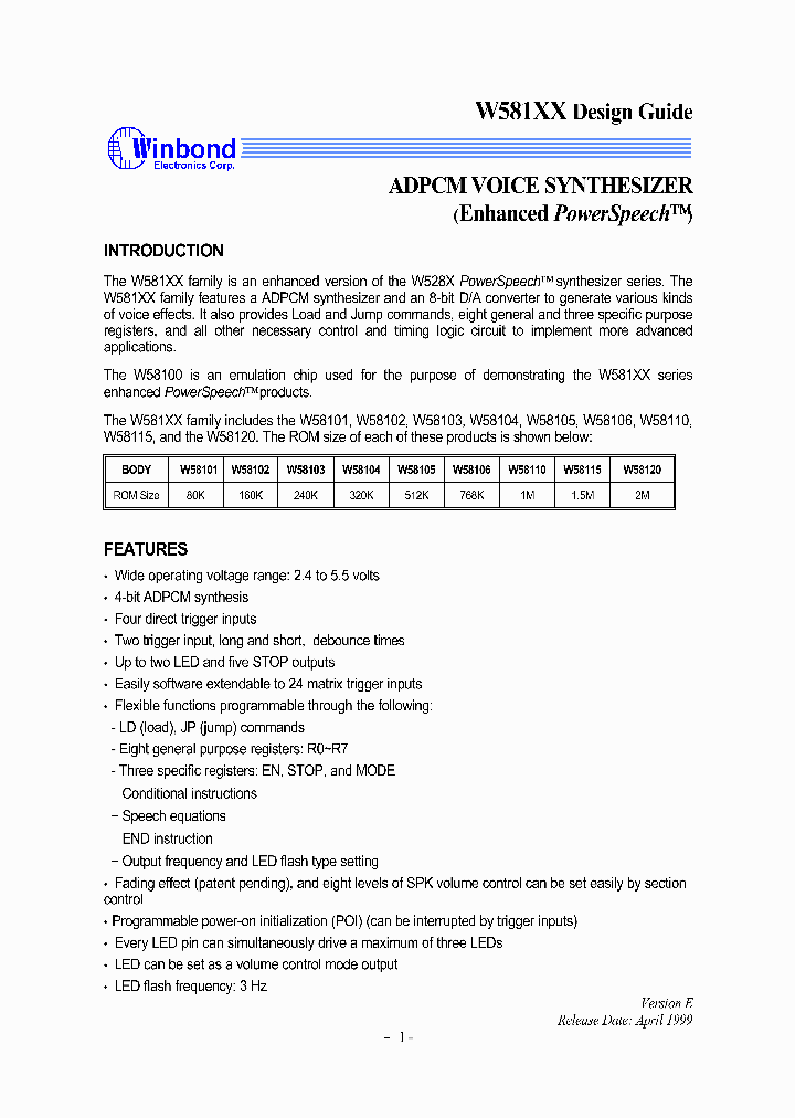 W58105_6895410.PDF Datasheet