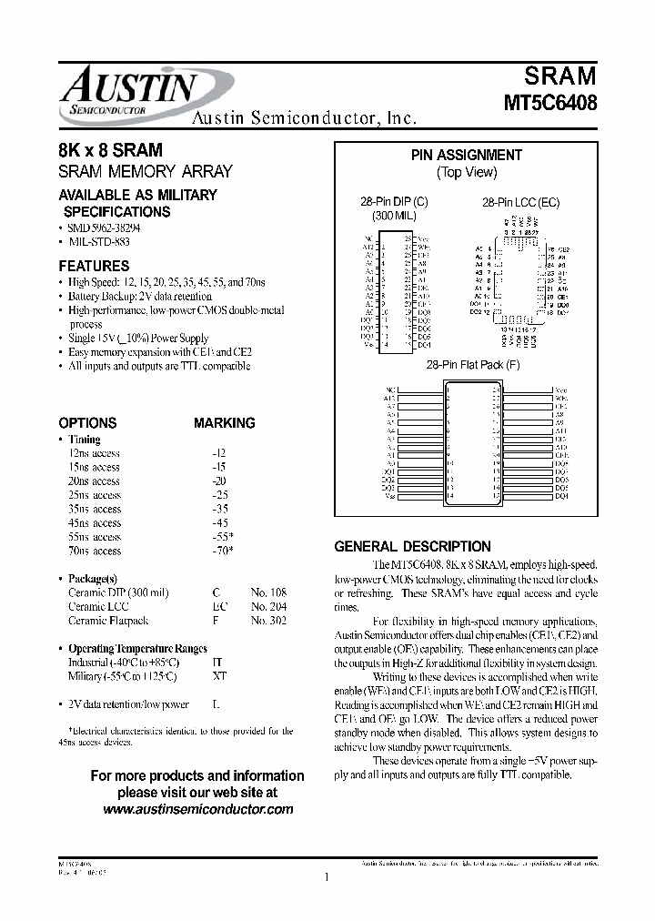 MT5C6408F-12LIT_6895099.PDF Datasheet