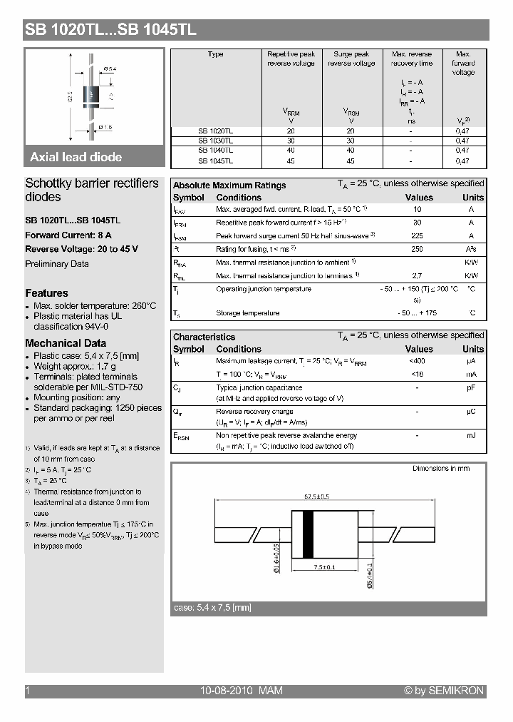 SEMIKRONINTERNATIONAL-SB1030TL_6894015.PDF Datasheet