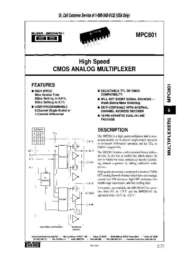 MPC801SG_6899322.PDF Datasheet