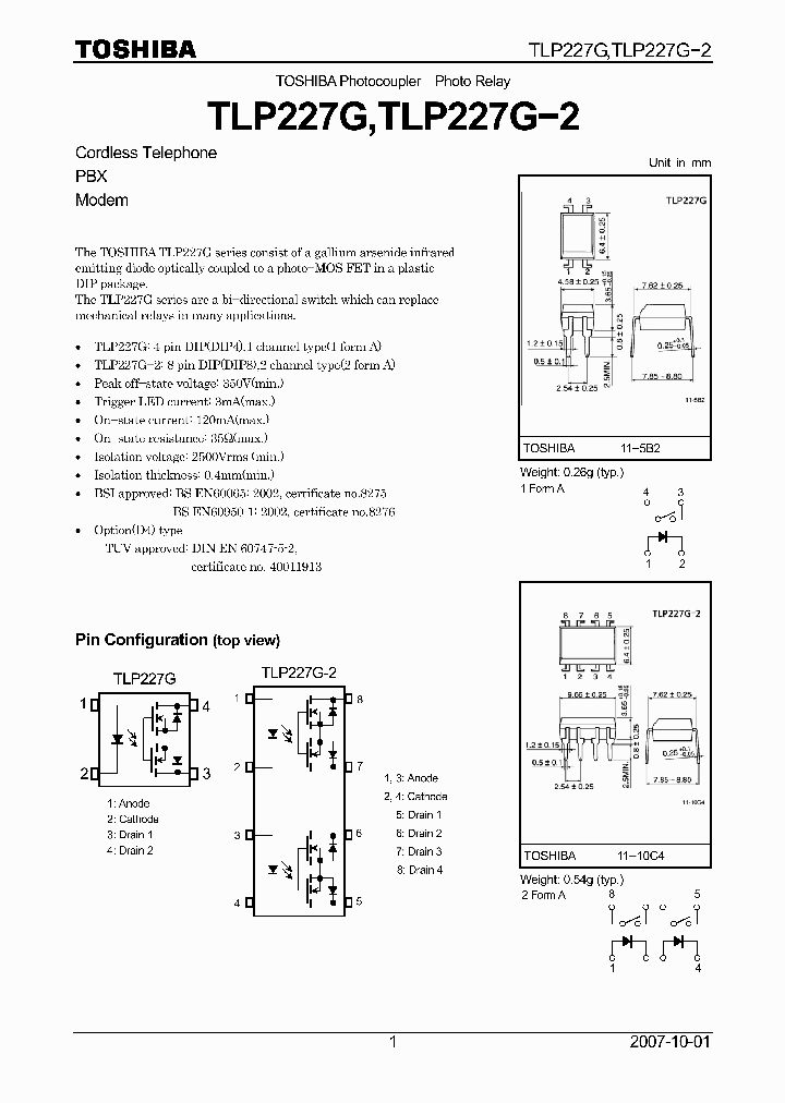 TLP227G_6899535.PDF Datasheet