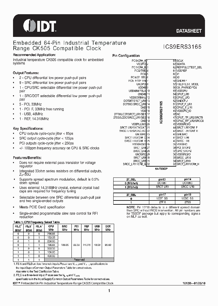 9ERS3165BKILF_6903112.PDF Datasheet