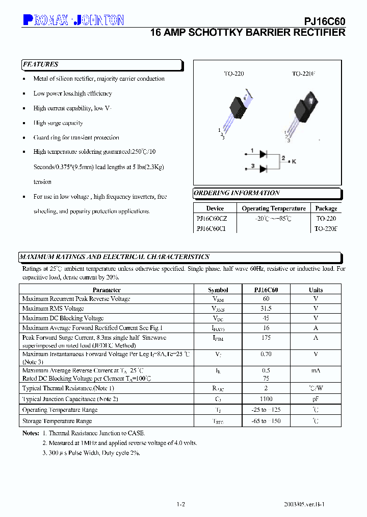PJ16C60CI_6903767.PDF Datasheet