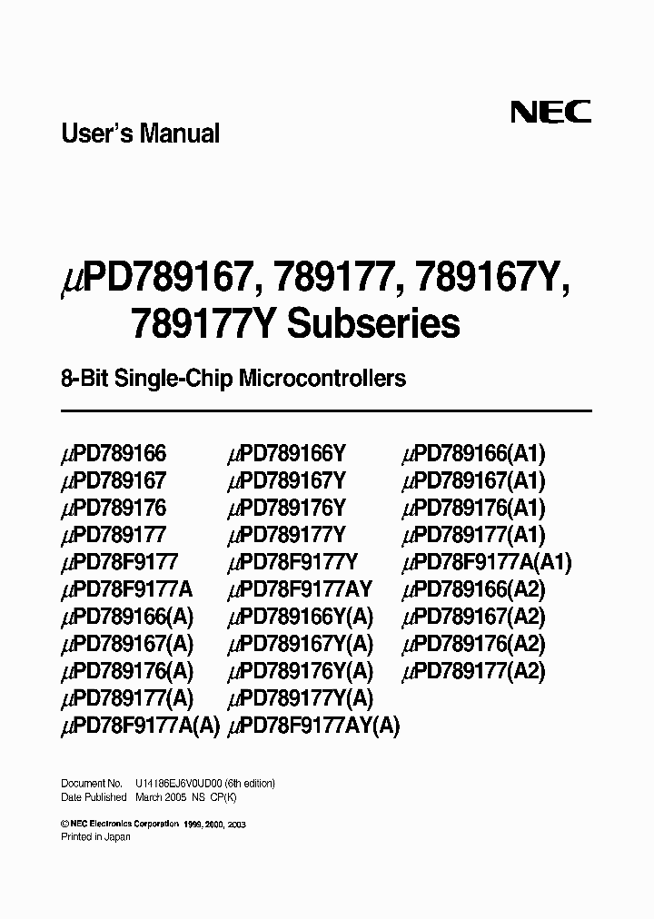 UPD78F9177AGA-9EU-A_6901400.PDF Datasheet