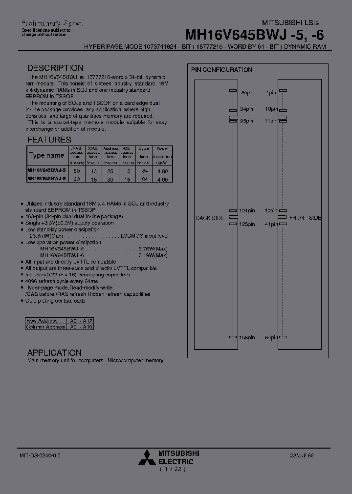 MH16V645BWJ-5_6905180.PDF Datasheet