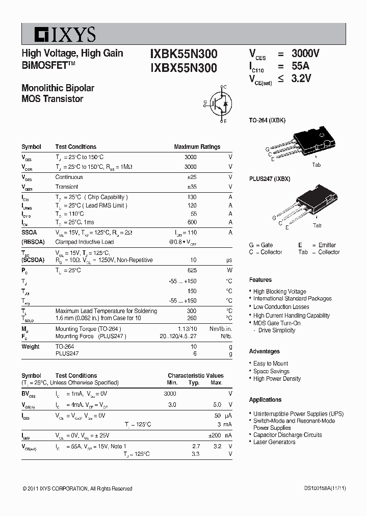 IXBX55N300_6958029.PDF Datasheet