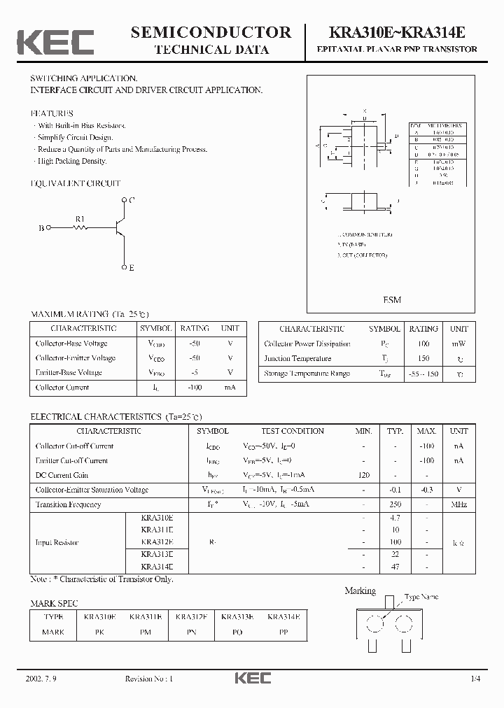 KRA312E_6900890.PDF Datasheet
