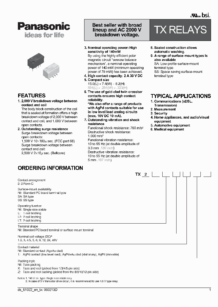 TX2-12V_6958167.PDF Datasheet