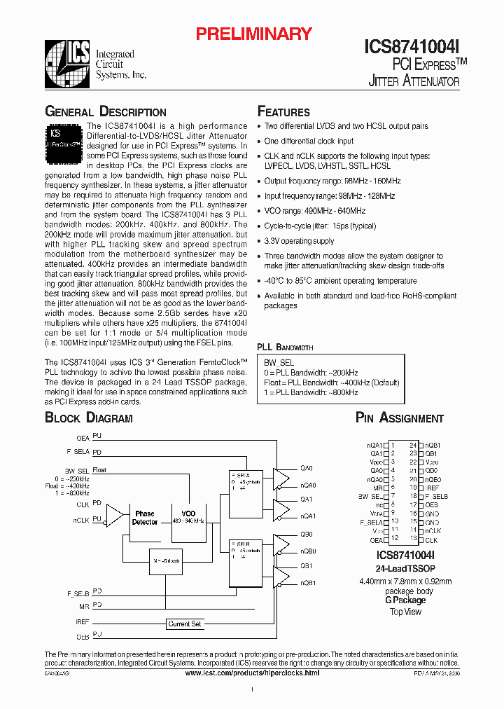 ICS8741004AGILF_6907335.PDF Datasheet