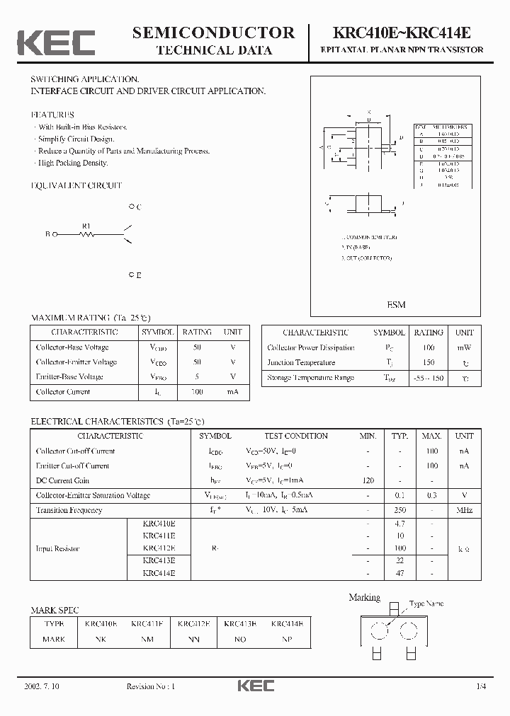 KRC411E_6908332.PDF Datasheet