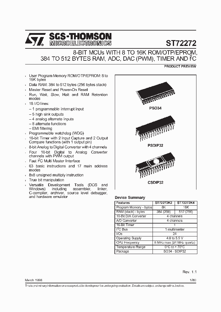 ST72E272K4D0_6904088.PDF Datasheet