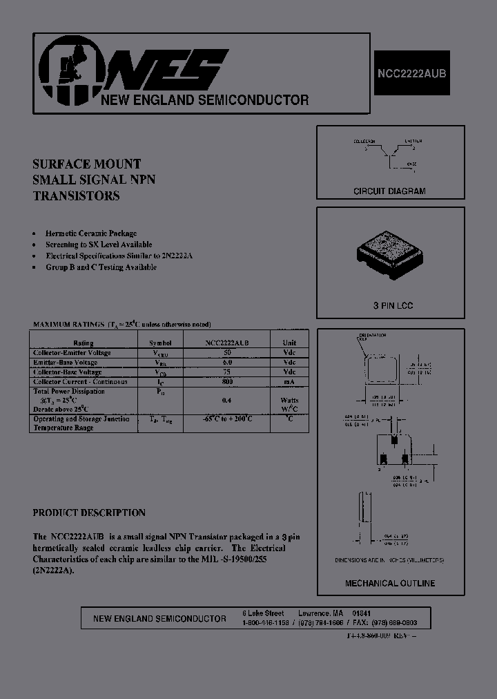 NCC2222AUB_6908500.PDF Datasheet