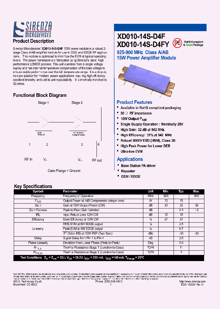 RFMICRODEVICESINC-XD010-14S-D4F_6913452.PDF Datasheet