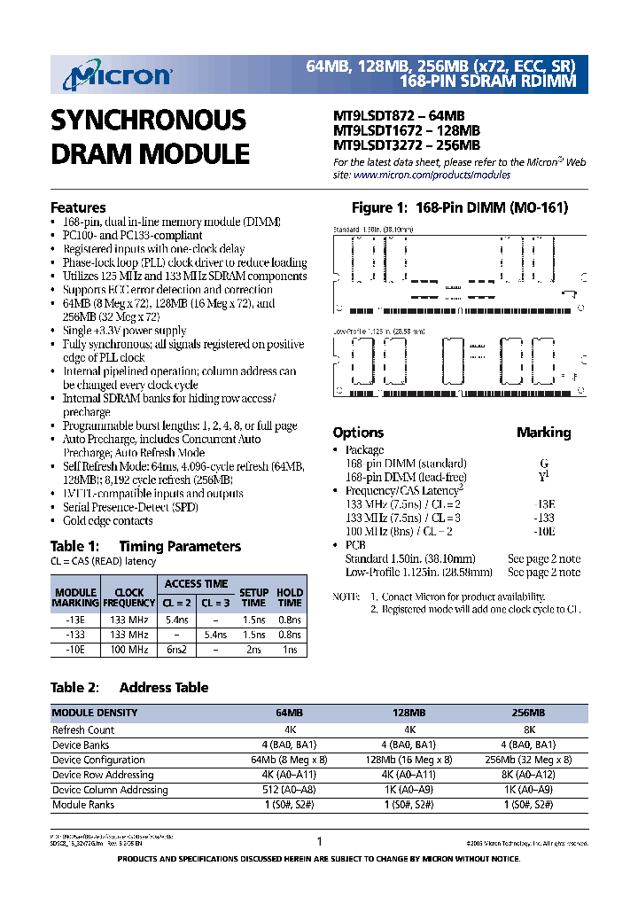 MT9LSDT872G-10EXX_6908184.PDF Datasheet