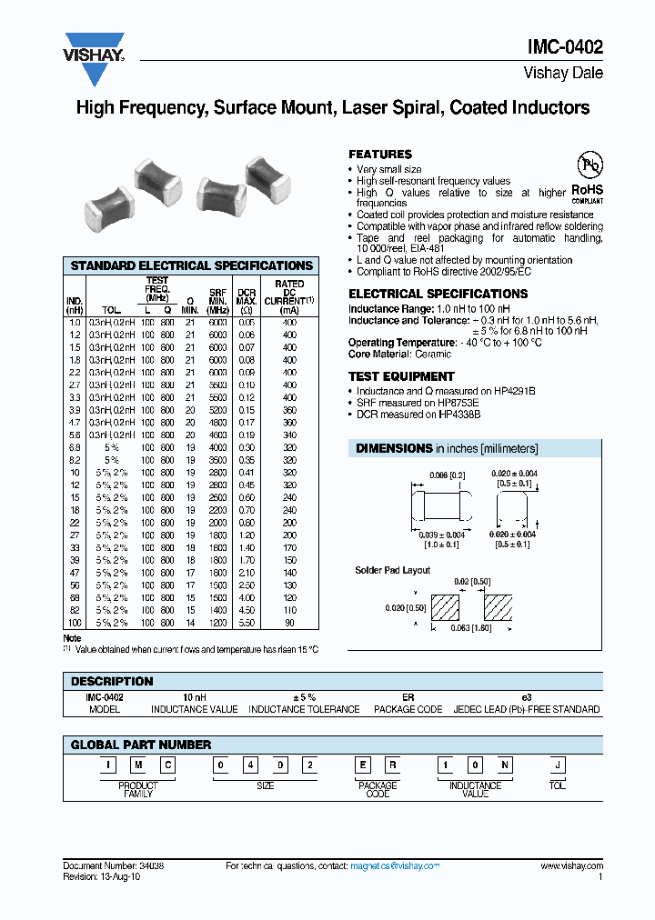 IMC0402ERR10G_6912760.PDF Datasheet